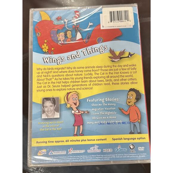 New Sealed-Cat in the Hat Knows a Lot About That! Wings & Things - DVD - Picture 2 of 4